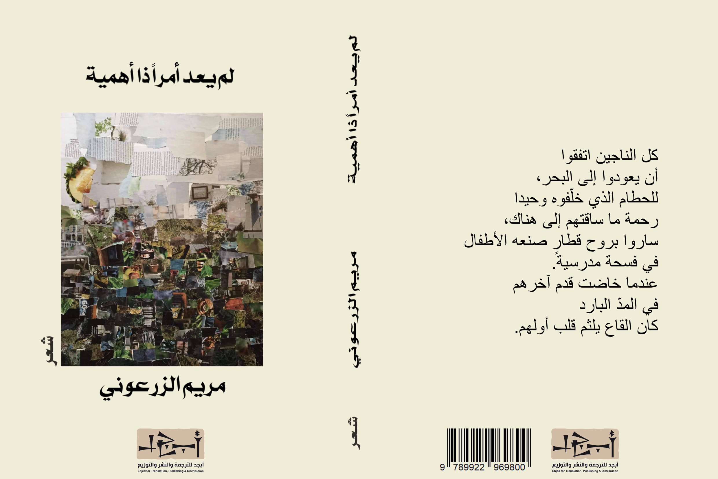لم يعد امراً ذا أهمية - نصوص - الشاعرة مريم الزرعوني